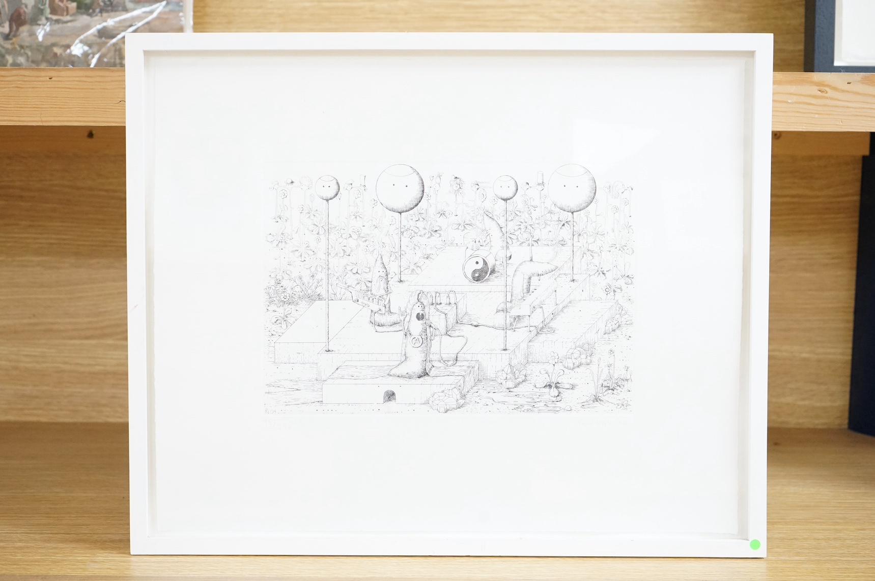 Paul Noble (b.1963), etching, ‘Nobson Newtown’, signed and dated '04, limited edition 95/250, 35 x 43cm. Condition - good